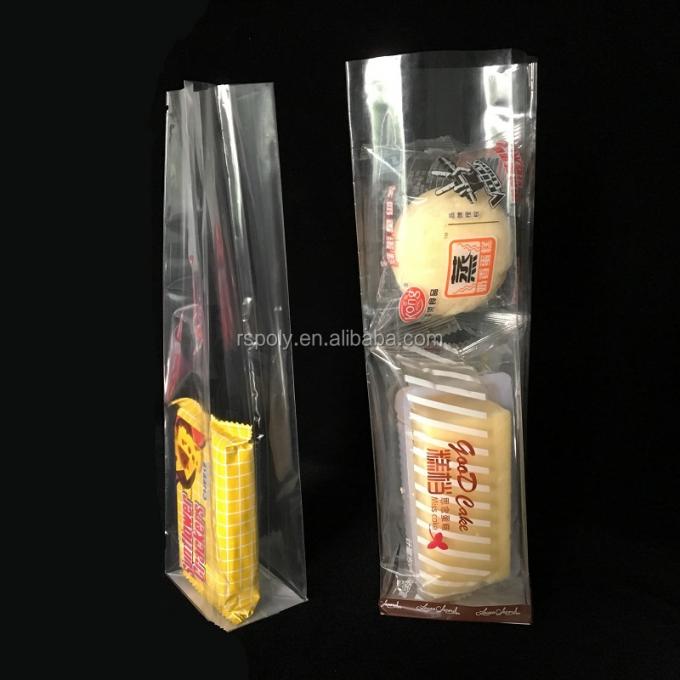 Οι φτηνές πλαστικές τσάντες Opp επίπεδων κατώτατων σημείων συσκευασίας μεταχειρίζονται την τσάντα εύνοιας κόμματος για την τσάντα δώρων βιολοντσέλων αρτοποιείων μπισκότων καραμελών
