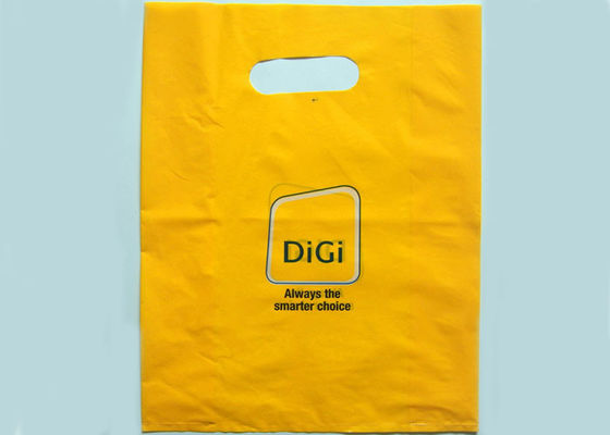 50mic πλαστικές τσάντες εμπορευμάτων συνήθειας, πλαστικές τσάντες αγορών με τις λαβές